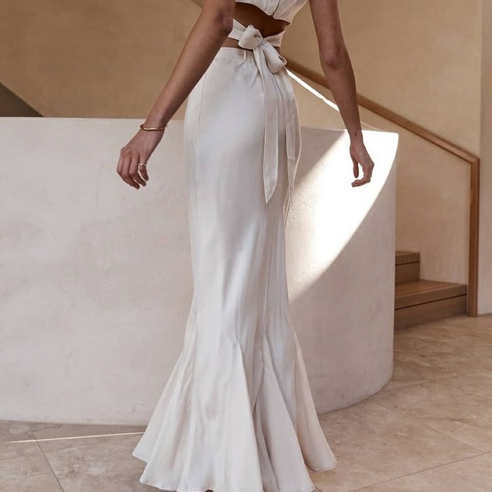 DISSH Fluted Maxi Skirt